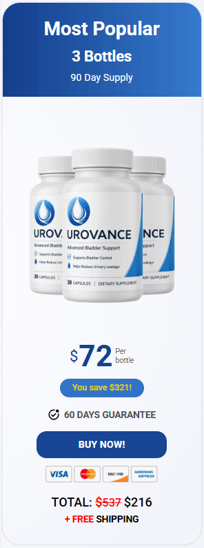 Buy Urovance 3 Bottle